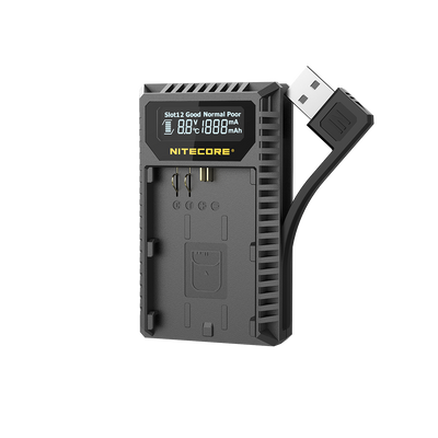 Nitecore UCN3 USB Battery Charger Compatible with LP-E6N Camera Batteries