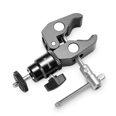 SmallRig Clamp Mount with 1/4'' Screw Ball Head Mount - 1124
