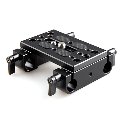 SmallRig Mounting Plate with Dual 15mm Rod Clamps - 1775