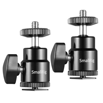 SmallRig 1/4" Camera Hot Shoe Mount with 1/4" Screw (2pcs Pack) - 2059