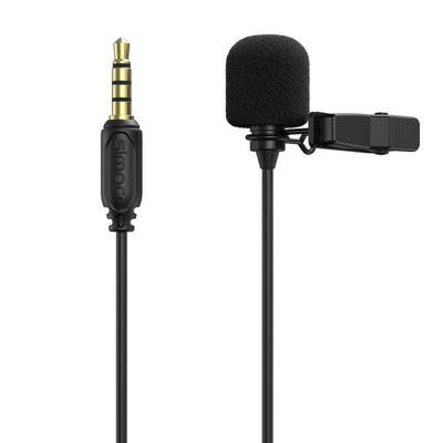 Simorr Wave L1 3.5mm Clip-on Lavalier Microphone Black - 3388