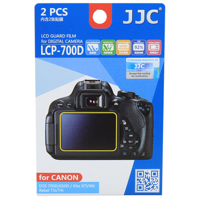 JJC LCP-700D LCD Screen Protector Film for Canon 750D, 700D, 650D, 8000D, 9000D