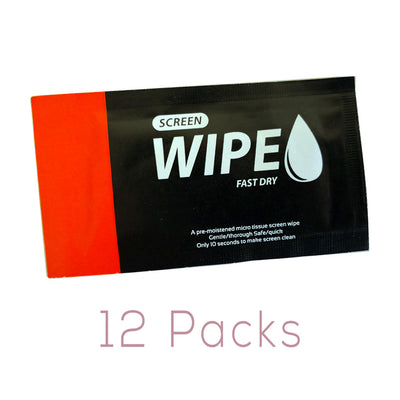 GGS WW-1 Wet Wipes for Cleaning LCD, Phones, Electronics - 12 Pack