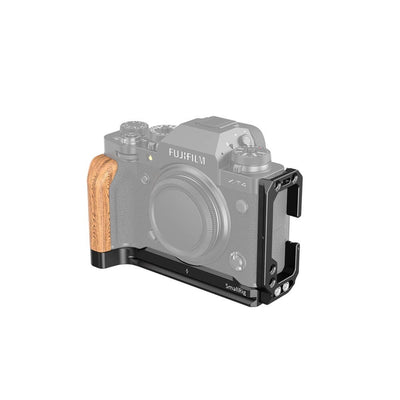 SmallRig L Bracket Integrated Wooden Side Grip for Fujifilm X-T4 Camera - LCF2811B