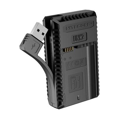 Nitecore UNK2 USB Dual Slot Charger for Charging 2 x Nikon EN-EL15/EN-EL15a/EN-EL15b Batteries